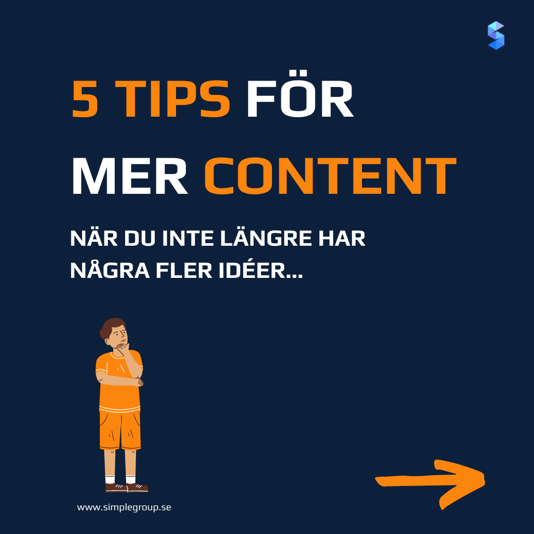 5 tips för mer content