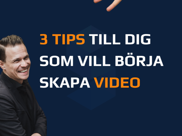 Hur kan du börja med video